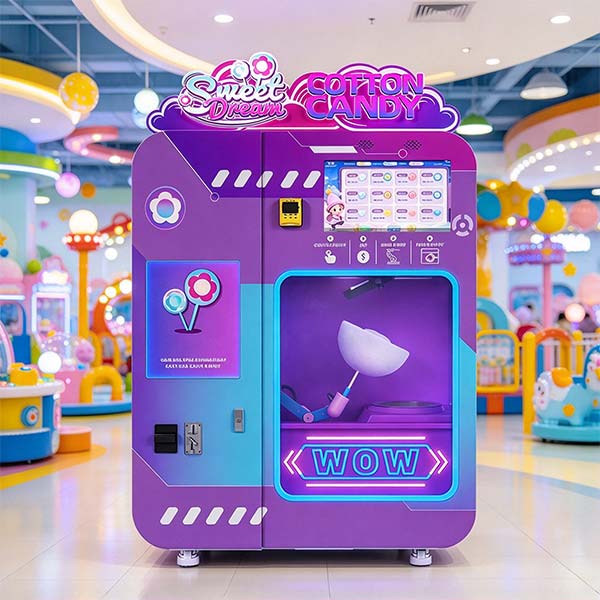 Automatic cotton candy machine WM980 — 4-DOF robotic arm vending machine