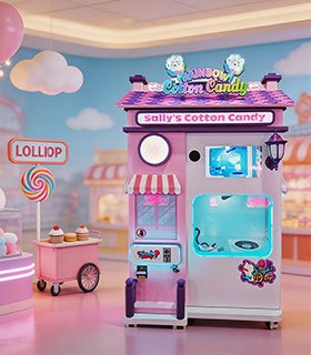 WM668 outdoor cotton candy vending machine