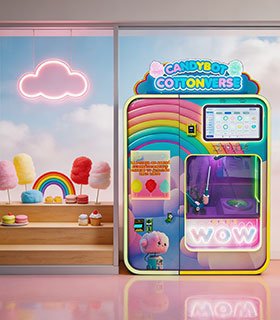 WM980Plus cotton candy vending machine - best seller