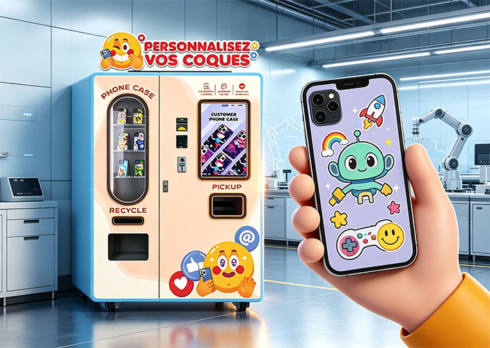WiderMatrix phone case vending machine factory