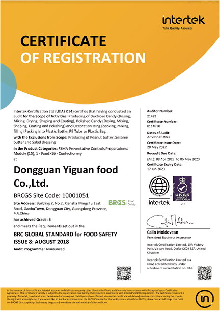 BRCS Certification