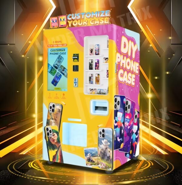 High-tech vending machine with touchscreen interface