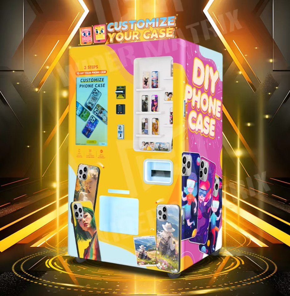 High-tech vending machine with touchscreen interface