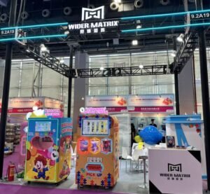Various phone case printing machines on display