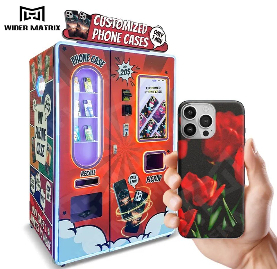 Vending machine in apartment lobby
