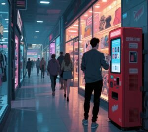 Vending machines in high-traffic locations