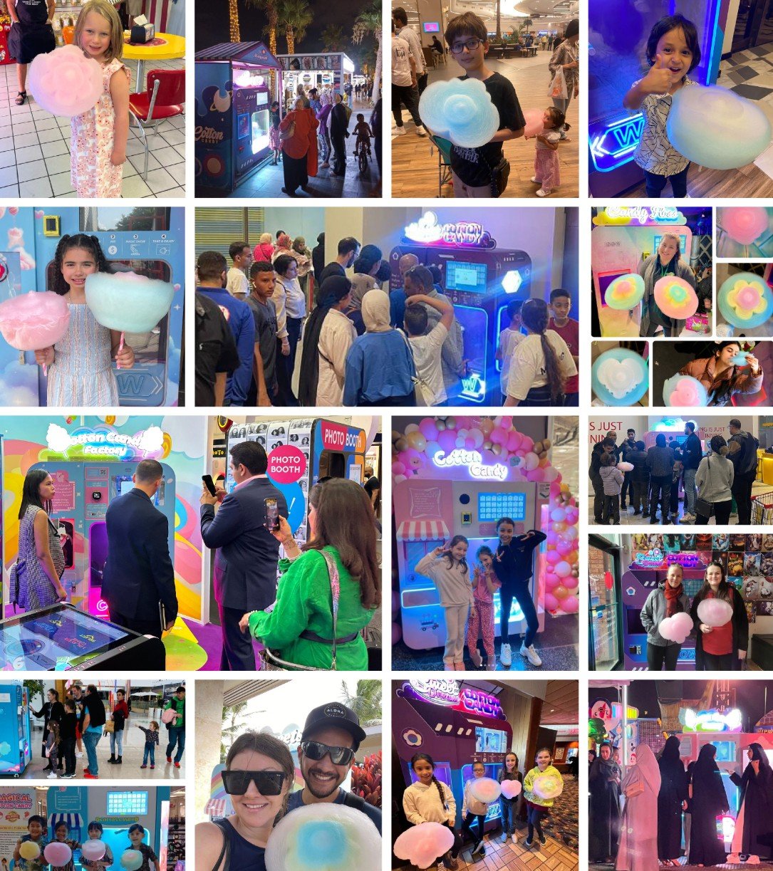 Wider Matrix automated cotton candy vending machine