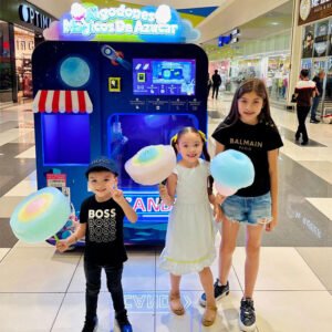 Wider Matrix cotton candy vending machine in operation