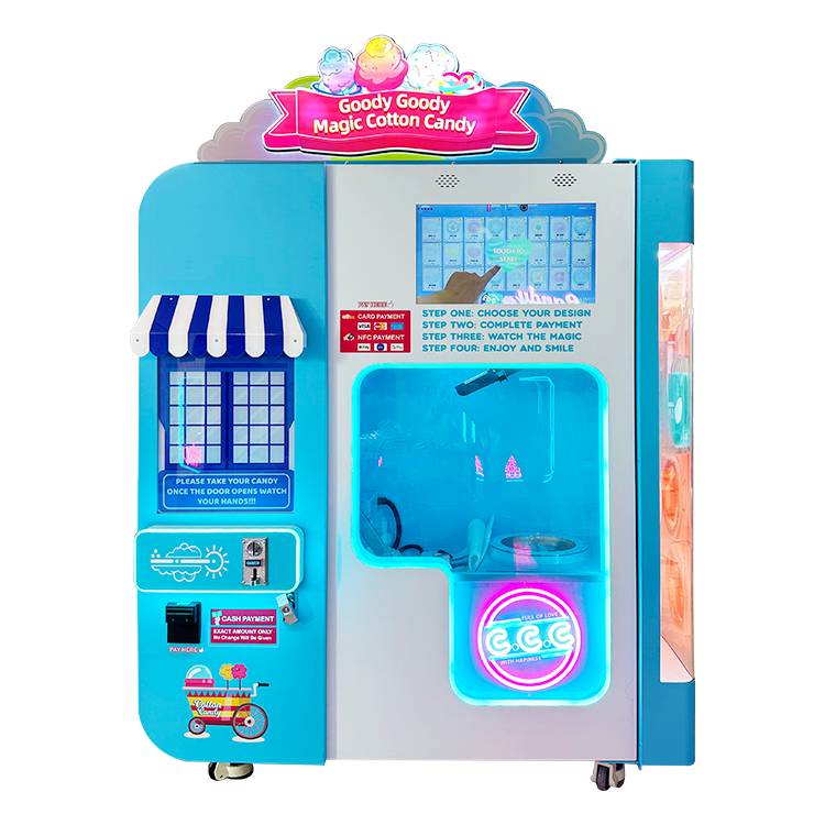 Intelligent CT580 Cotton Candy Vending Machine – Robotic & Automatic