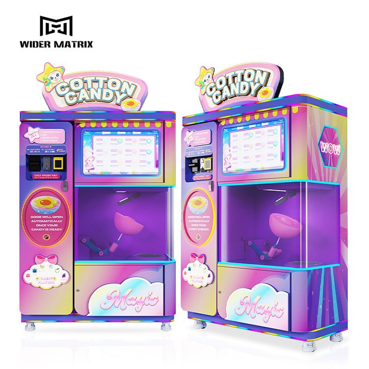 Automated Cotton Candy Machine WM168 – Commercial Touchscreen Vendor