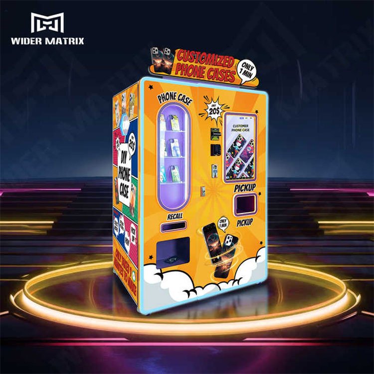 Industrial phone case making machine in operation