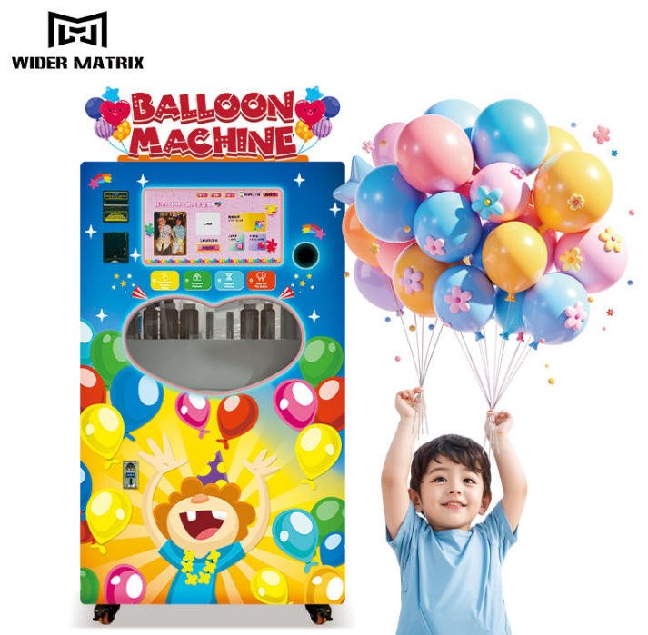 Different payment methods available on balloon vending machines