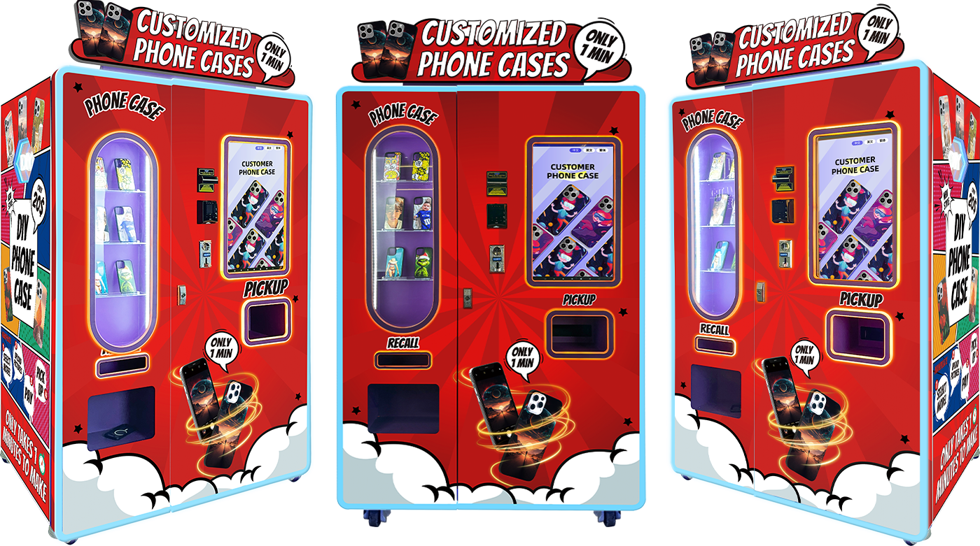 Mobile phone case vending machine