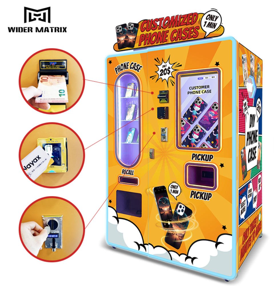 Wider Matrix phone case printing vending machine