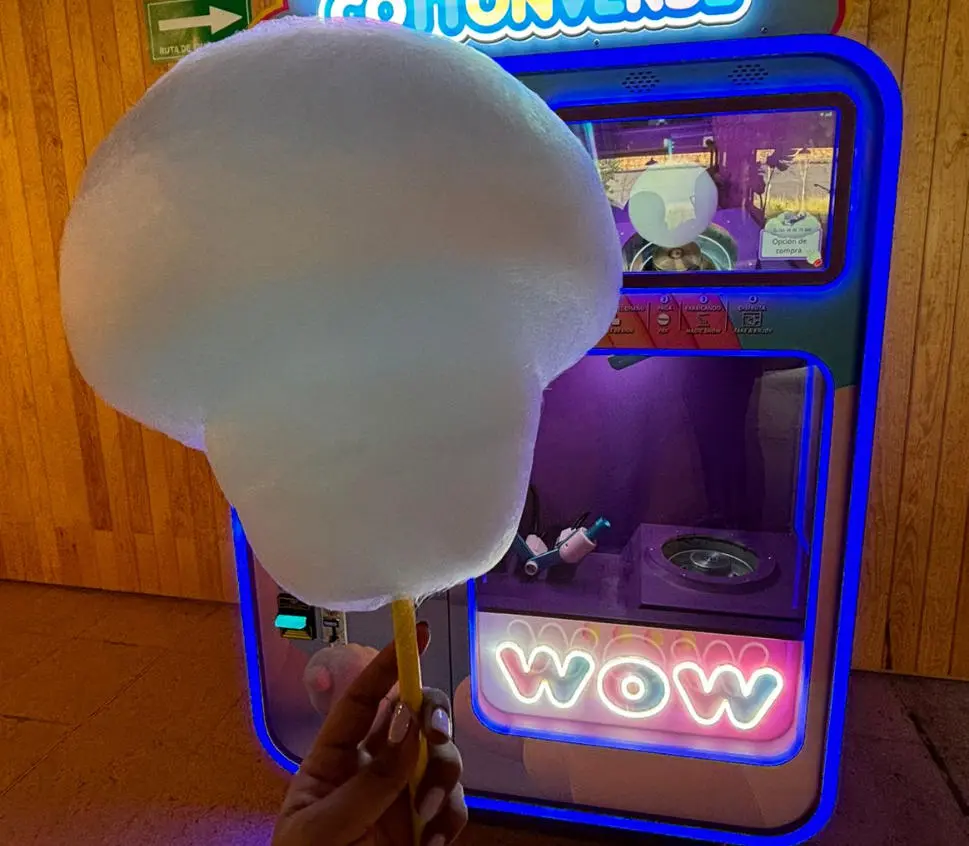 blue cotton candy machine