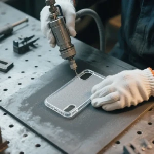 Inside-a-phone-case-manufacturing-facility-showing-injection-molding-machines