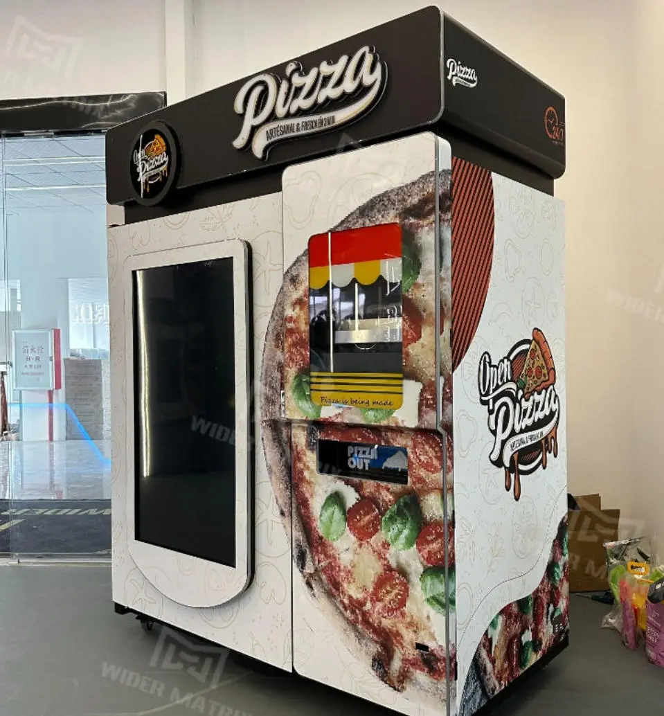 Map showing pizza vending machine locations across France