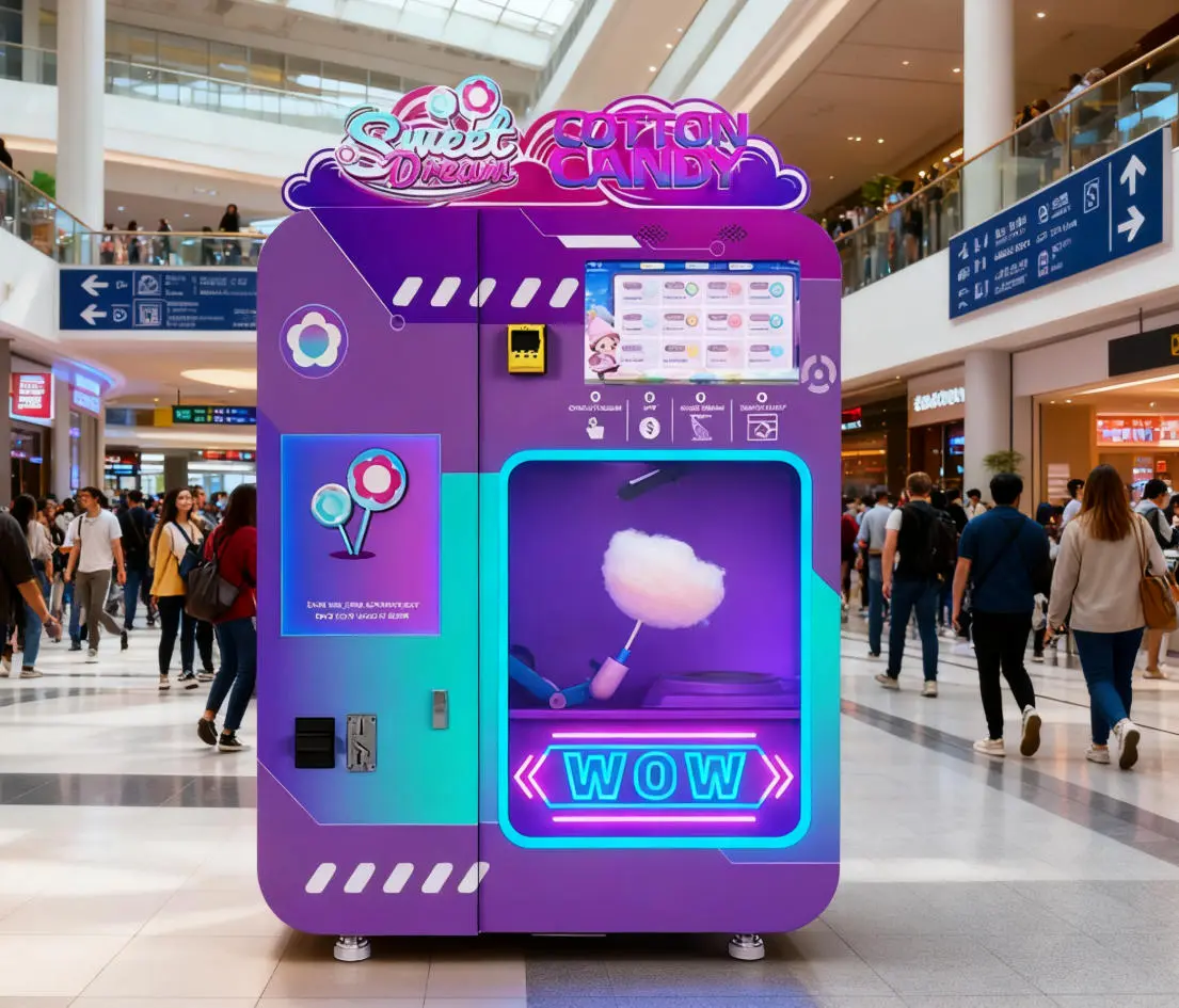 a fully automatic cotton candy vending machine WM980