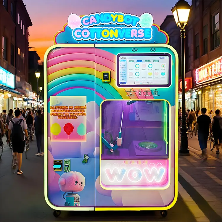A-modern-touchscreen-vending-machine-on-a-street-in-Shanghai,-China