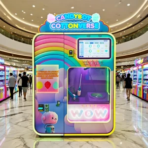 Fully-automatic-cotton-candy-vending-machine-in-a-mall