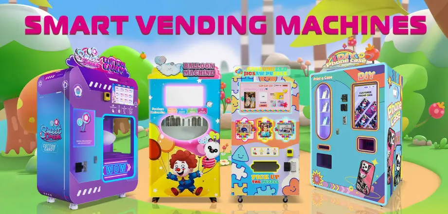 fully automatic cotton candy vending machine or a commercial cotton candy vending machine.