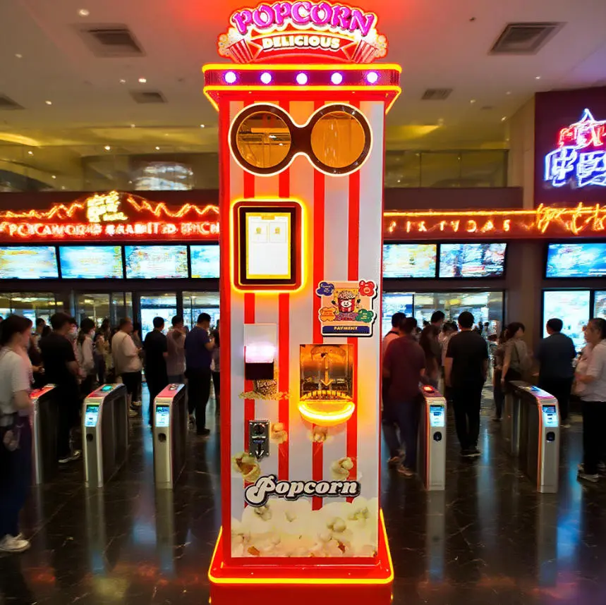 Placement example vending machine near cinema entrance