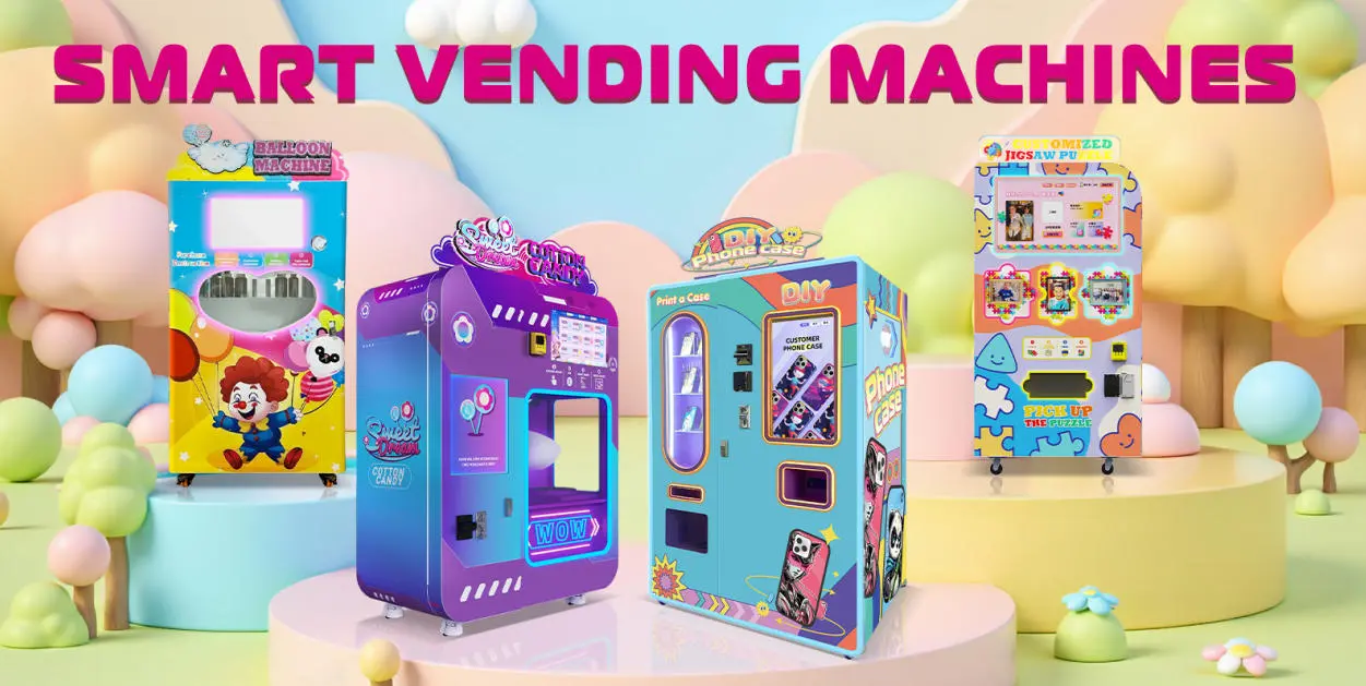 Vending machine assembly line in a modern factory