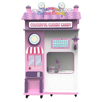 Distribuidor automático de algodón de azúcar (Candy house)