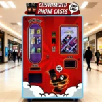cell phone case vending machine in a mall