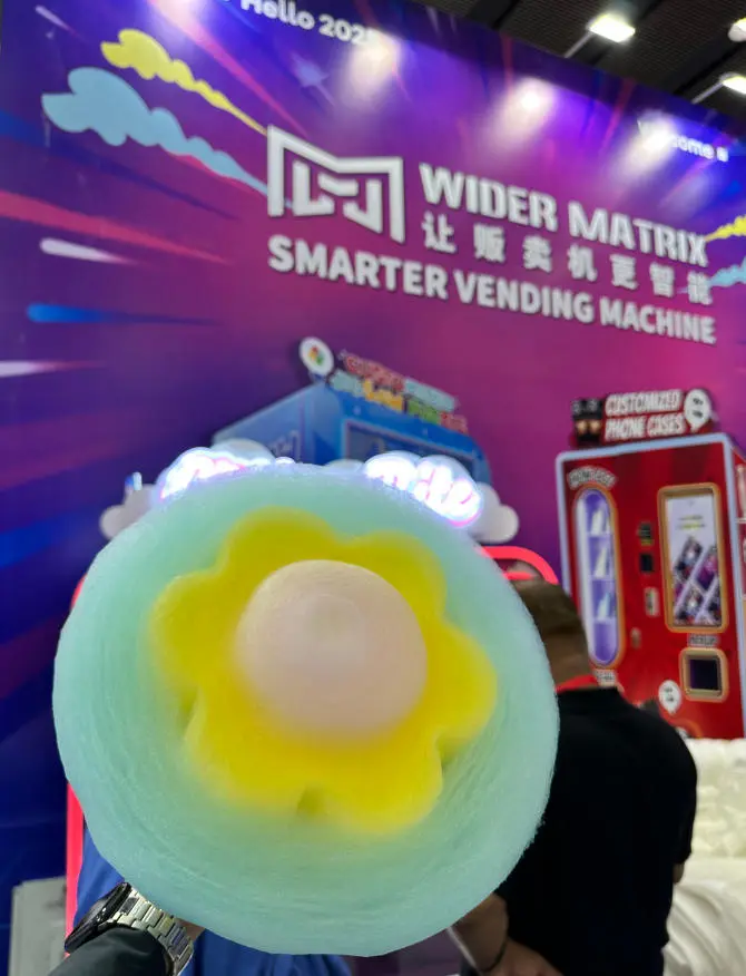 آلة بيع الحلوى القطن التلقائي بالكامل WM980