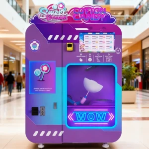 Modern vending machine in a Peruvian shopping mall