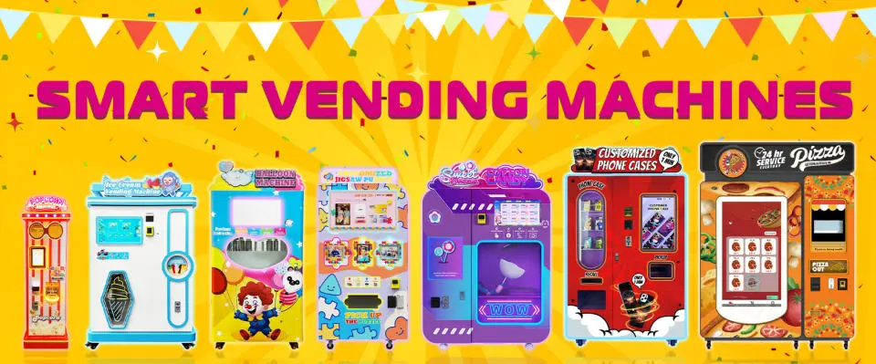 Wider Matrix phone case vending machine in a modern retail setting