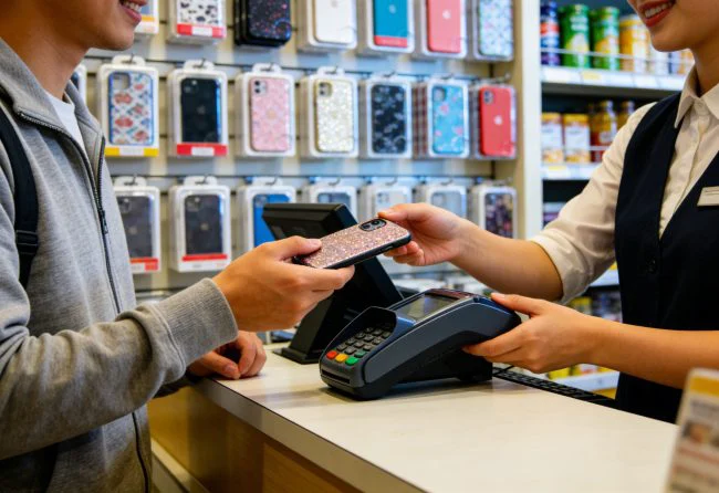 phone case vending machine vs retail store effect comparison