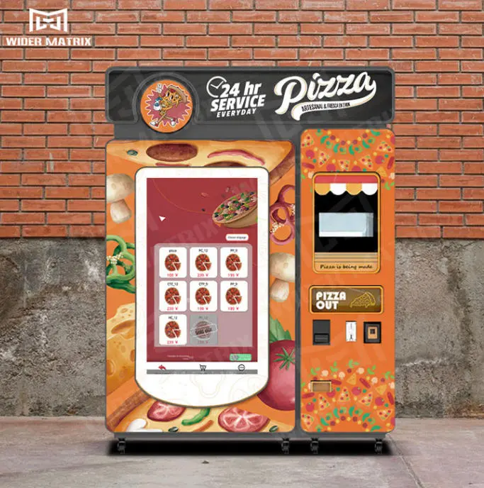 Wider Matrix WM660 automatic pizza vending machine product display