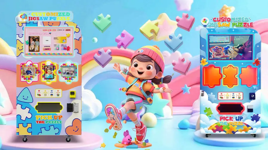 máquina expendedora de puzzles