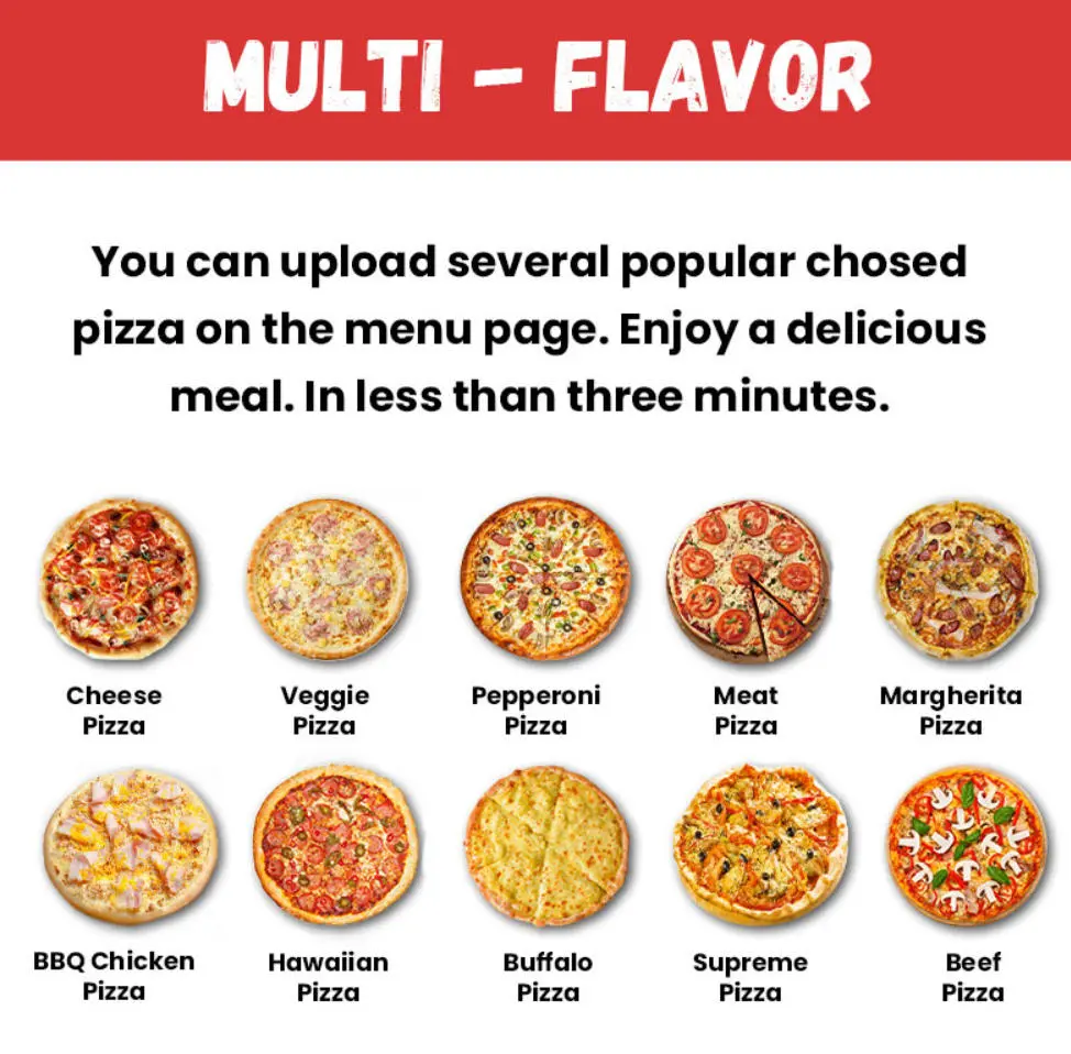 Pizza vending machine placed in a busy university student center