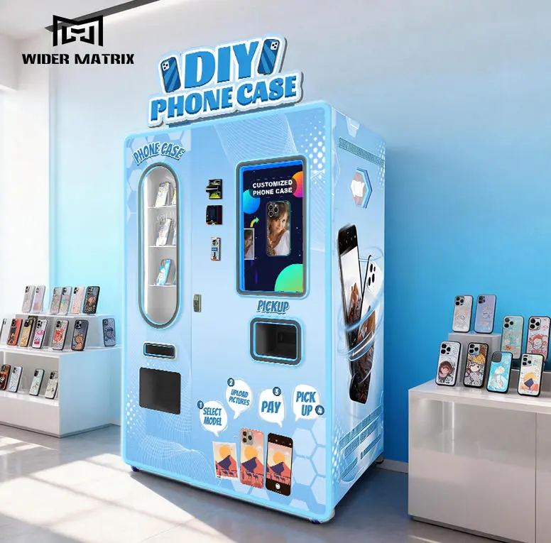 World map showing vending machine exports to over 130 countries