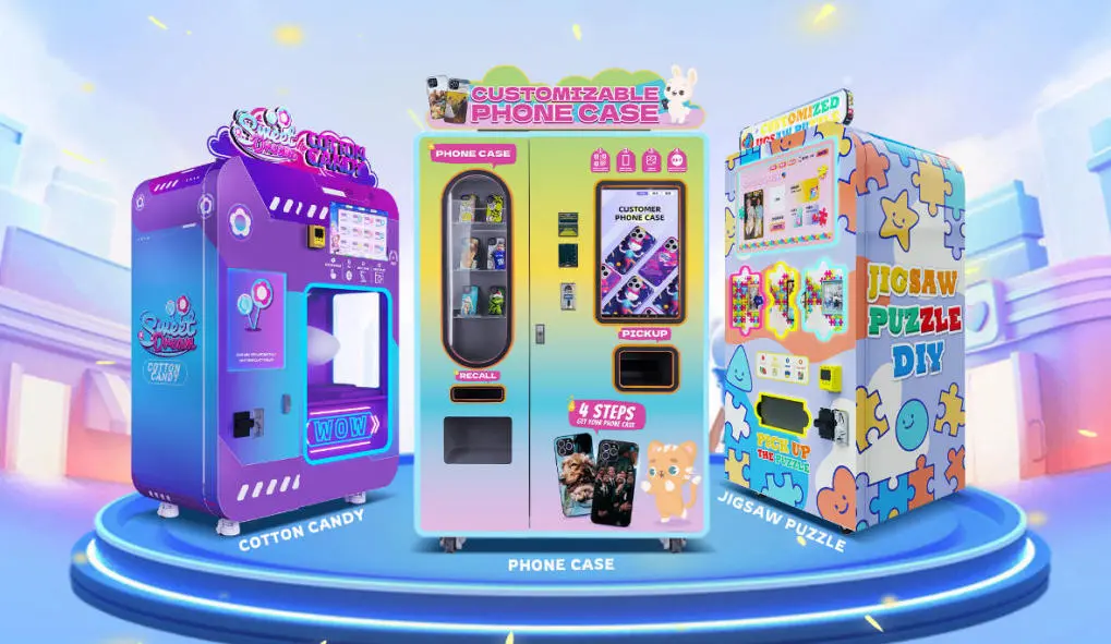 коммерческие хлопокные конфеты автоматы или телефонные корпус печать автоматы