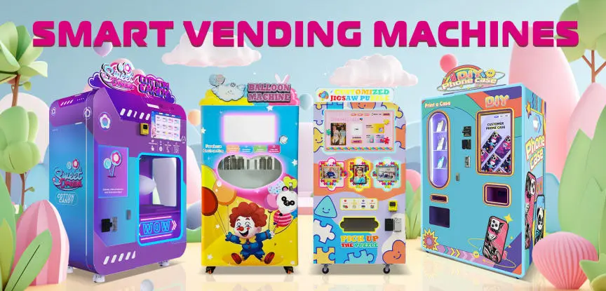 Easy maintenance access to puzzle vending machine for restocking supplies