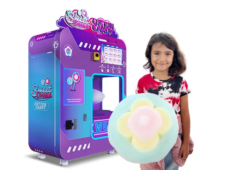 ully automatic cotton candy vending machines