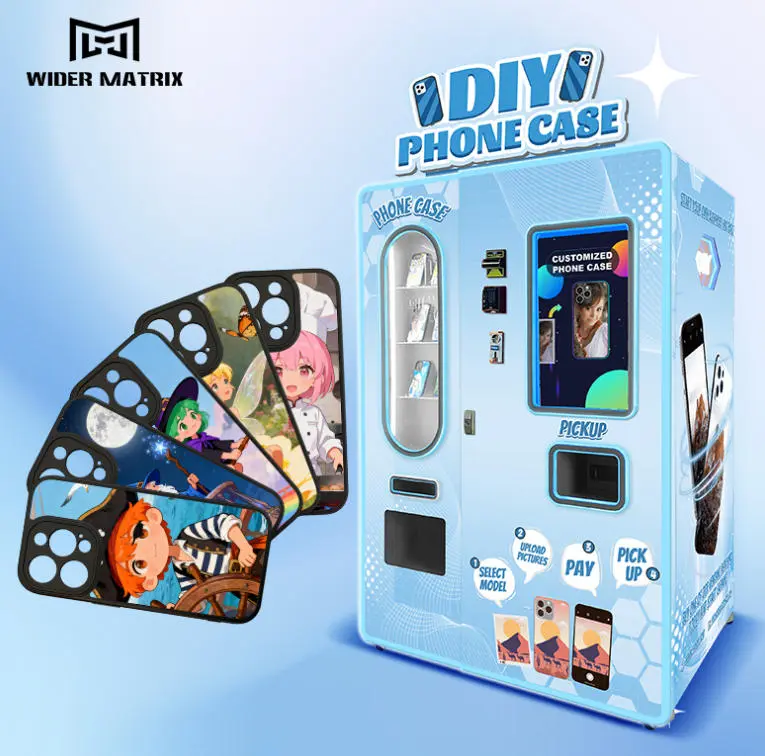 Vista de primer plano de una interfaz de pantalla táctil fácil de usar para diseñar un estuche de teléfono personalizado