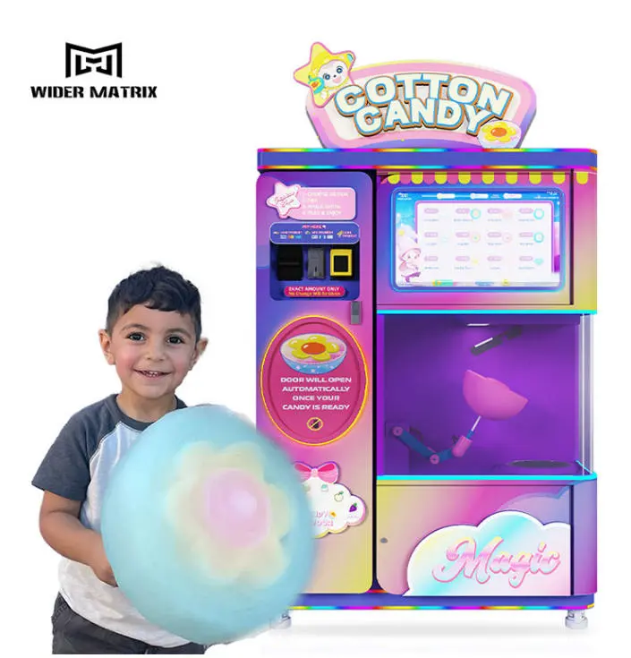 Máquina de caramelo de algodón totalmente automática
