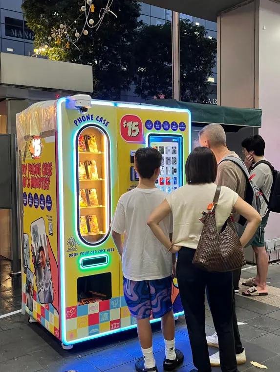Caja de teléfono vending machine ganancias