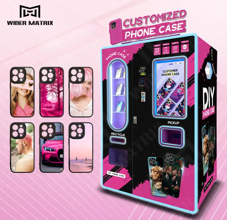 Máquina expendedora de fundas de teléfono totalmente automática y personalizada