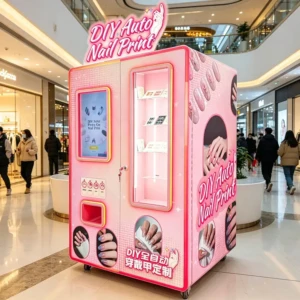 Press-on nail vending machine inside Great Mall shopping center