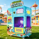 fully automatic cotton candy vending machine