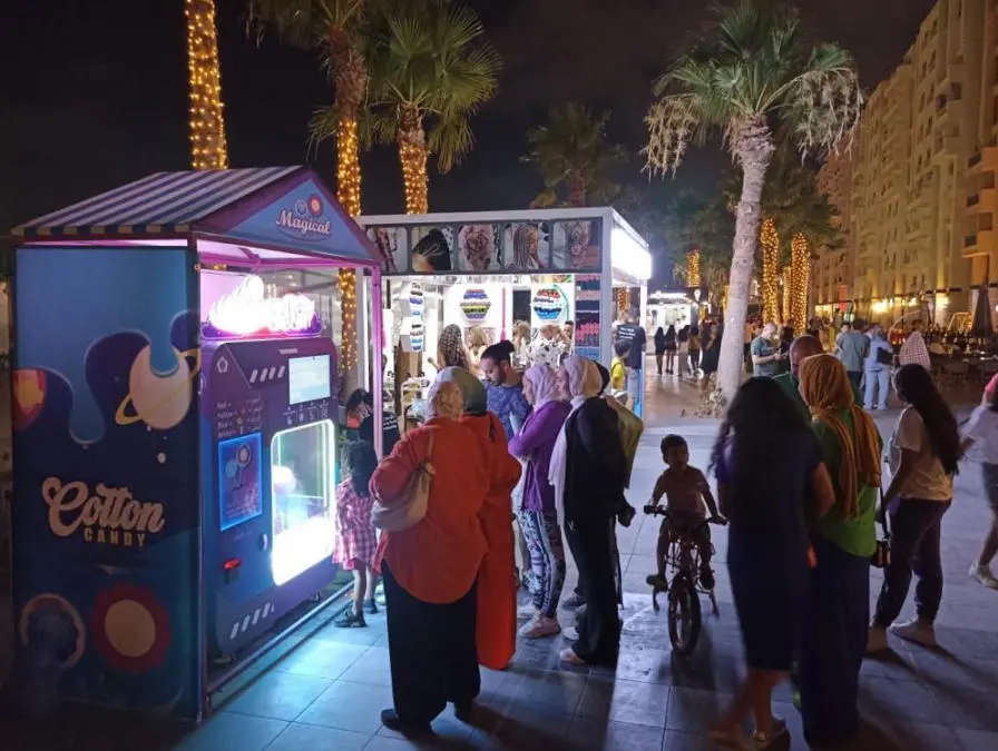 Торговый автомат фабрики сахарной ваты