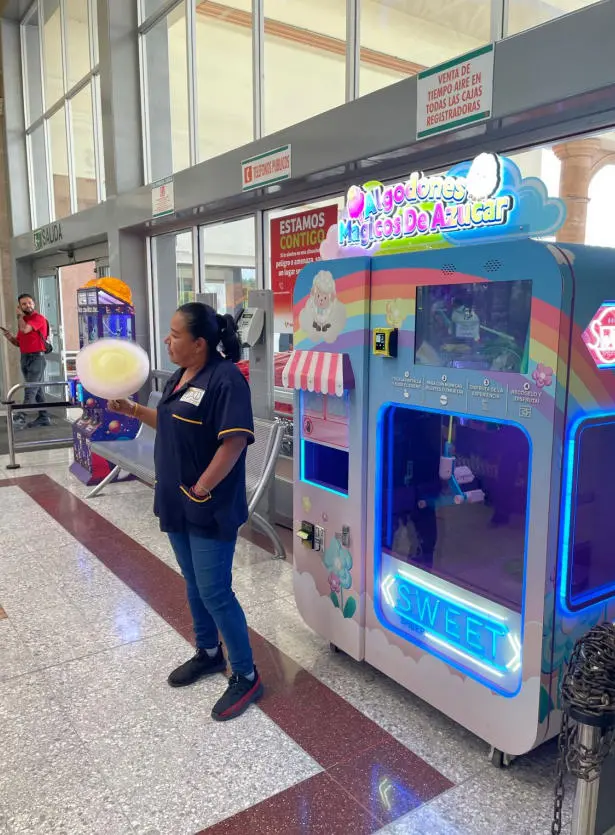 آلة بيع الحلوى القطن التجارية