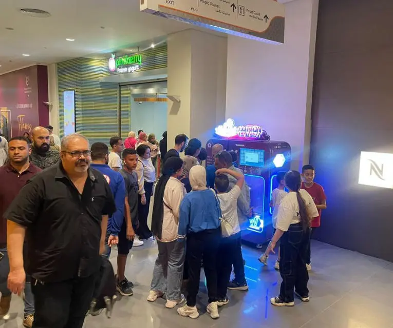 Máquinas expendedoras comerciales de algodón de azúcar