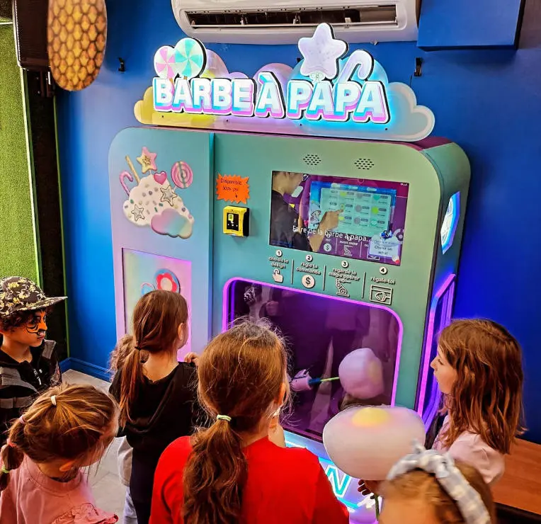 máquinas expendedoras de algodón de azúcar